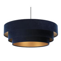 HÄNGELEUCHTE Blau 60/20 cm - Weiß, Kunststoff (60/1.5/20cm) - ONZENO
