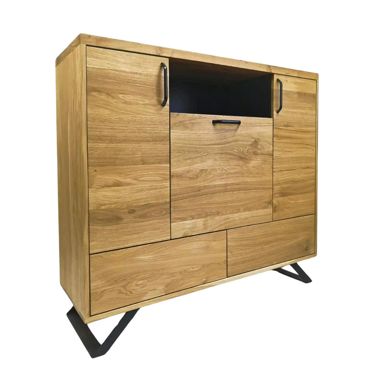 EICHENKOMMODE für Schlafzimmer JORGEN - Eichefarben, Holz (140/120/45cm) - Rawood Furniture
