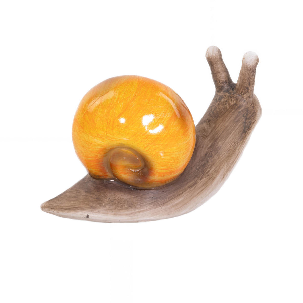 GARTENDEKO Schnecke 22/10 cm - Orange, Keramik (22/10/12.6cm)