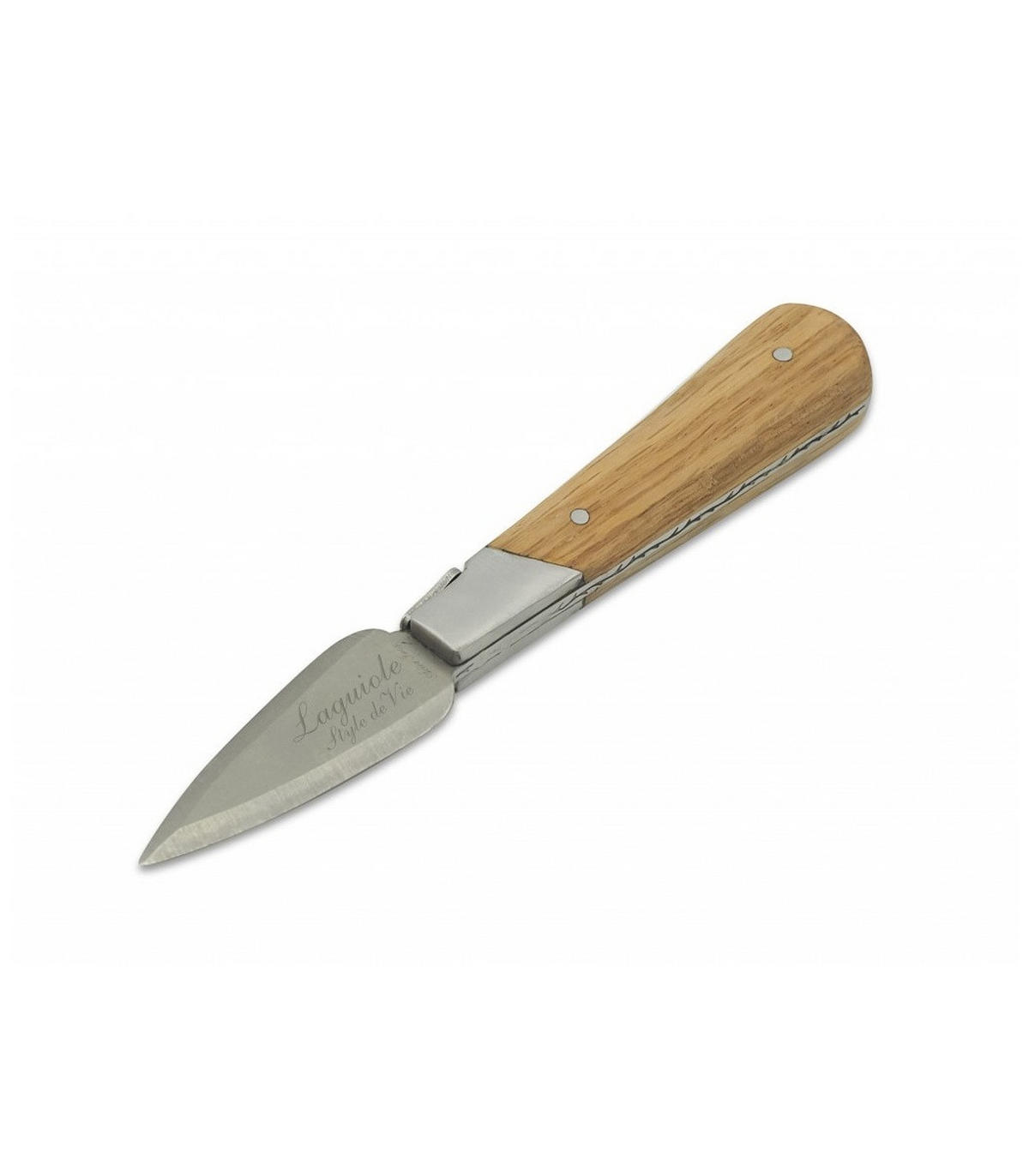 AUSTERNSET Austernmesser mit Austernhalter - Silberfarben, Metall (1cm)
