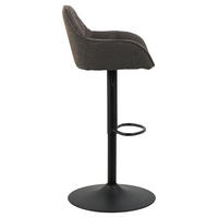 BARHOCKER, Brooke, Stühle Grau, Stoff, 52 x 52 x 109 cm - Grau, Textil/Metall (52/109/52cm) - ebuy24