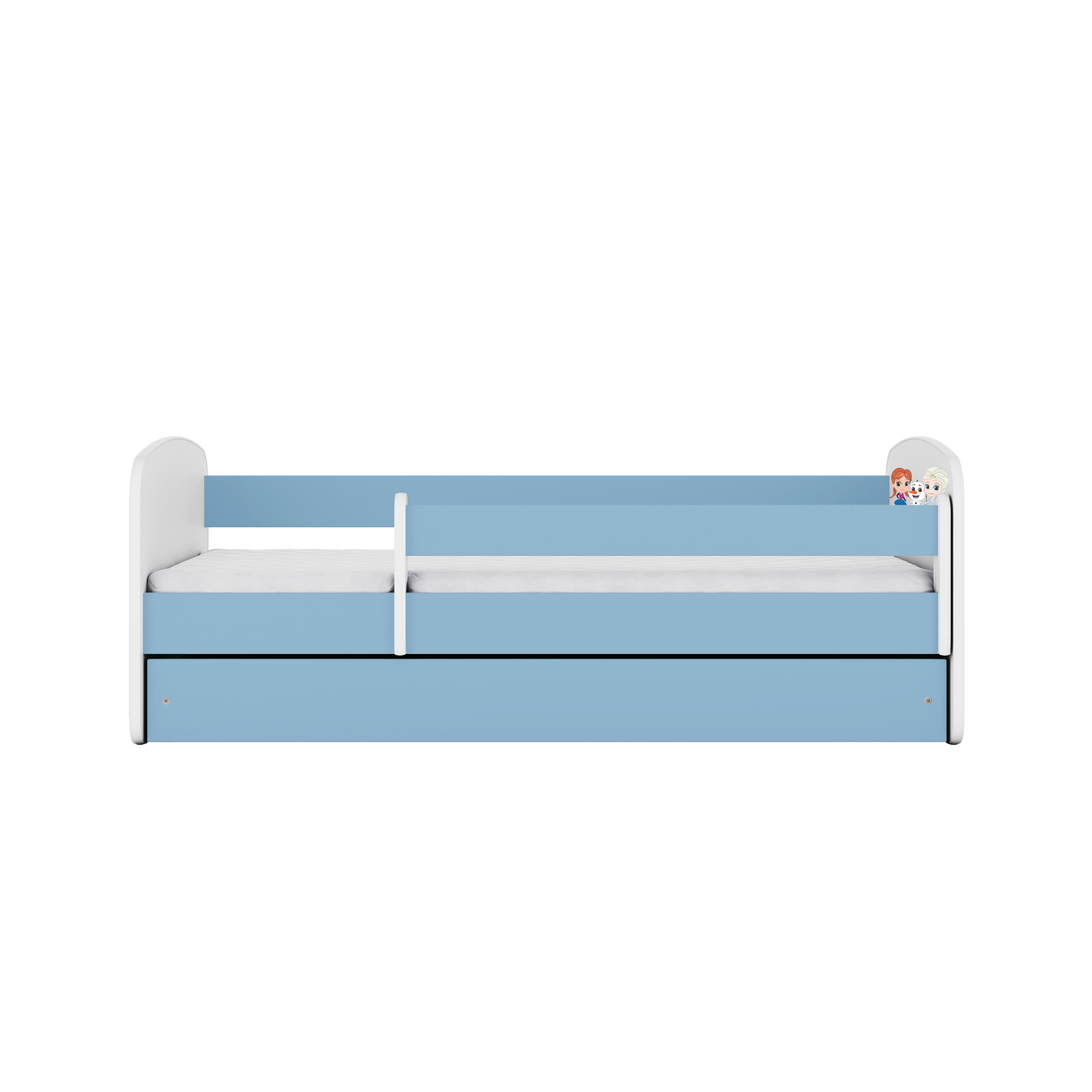 KINDERBETT Eisberg mit Schublade und Matratze 140/70 - Blau, Holzwerkstoff (70/140cm) - RAUMHIRSCH FURNITURE