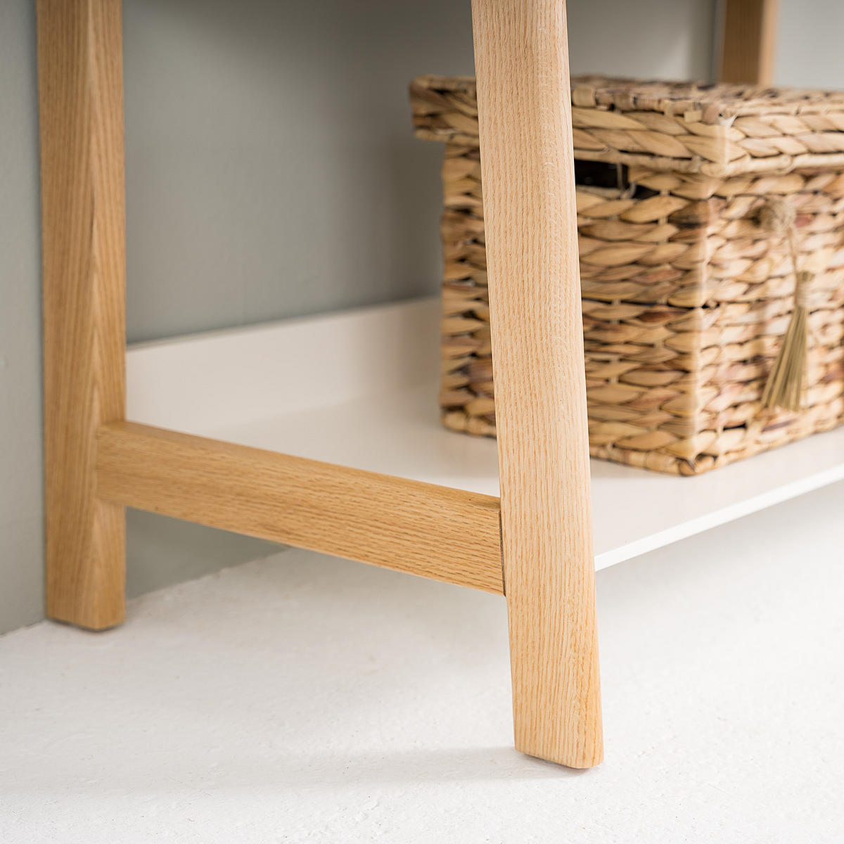 LEITERREGAL - Weiß, Holzwerkstoff (80/180/40cm) - home24