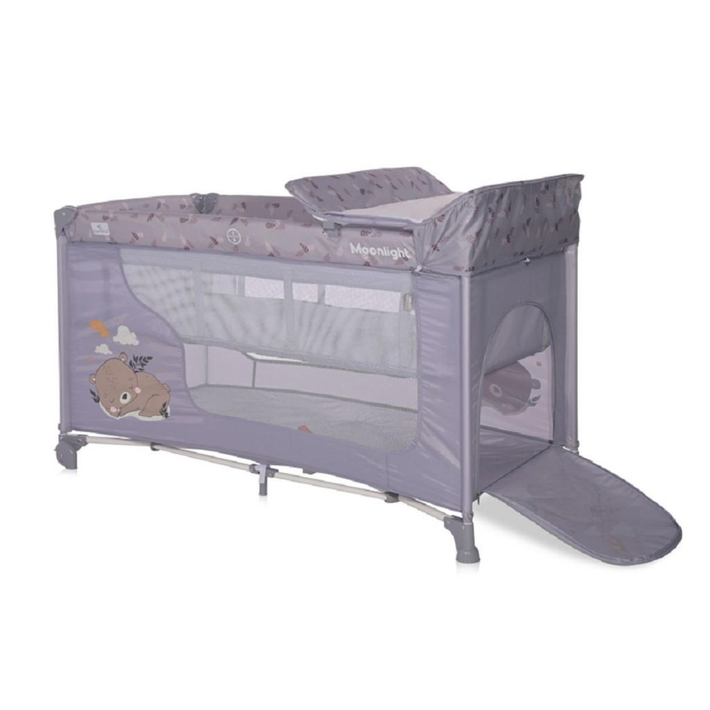 Thumbnail - Lorelli Reisebett, Silber, Grau, Kunststoff, 60x120 cm, Babymöbel, Babybetten, Reisebetten