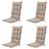 GARTENSTUHLKISSEN Joah 123/50 cm 4er-Set - Rot, Textil (50/7/123cm) - Madison
