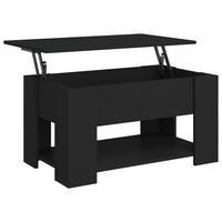 COUCHTISCH Schwarz 79x49x41 cm Holzwerkstoff - Schwarz, Holzwerkstoff (79/49/41cm) - furnicato
