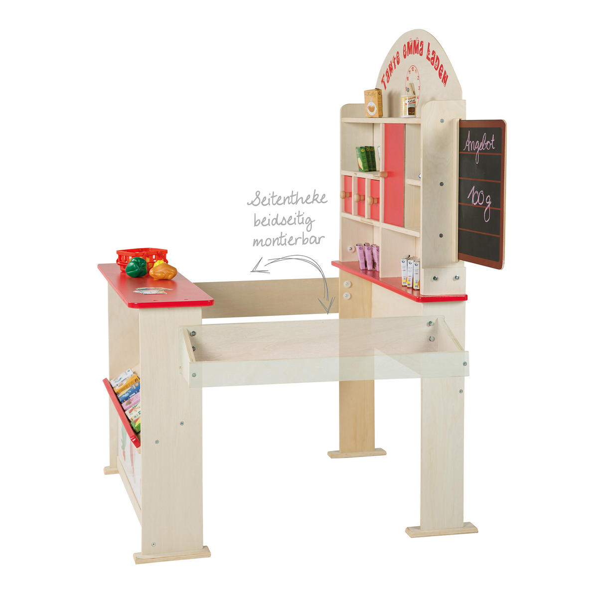 VERKAUFSSTAND - Naturfarben, Holzwerkstoff (103/113/75cm) - Roba