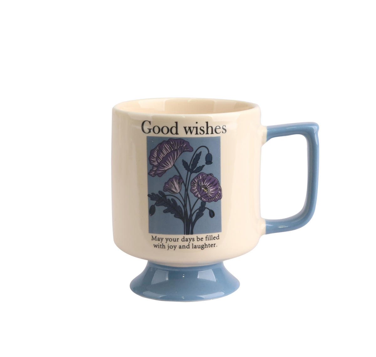 BECHER Rejka Blau 8/11.5/10.5 cm Porzellan - Blau, Keramik (0.3L) - Mondex