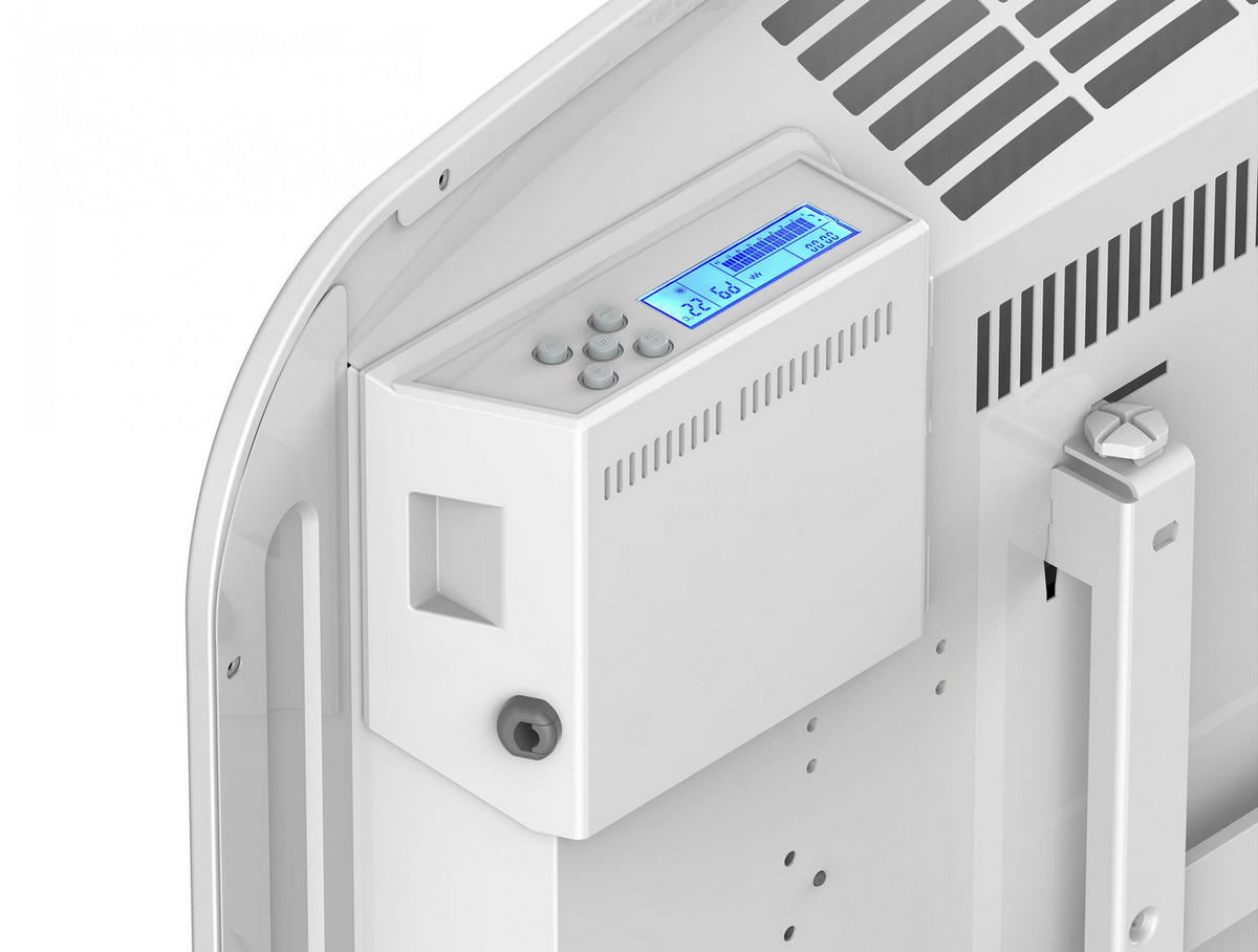 KERAMIK-HEIZUNG Weiß mit WiFi-Kontrolle 1500 W - Weiß, Keramik (90/53/10cm) - Purline
