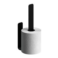 ERSATZROLLENHALTER - Schwarz, Metall (3/22/6.5cm) - Relaxdays