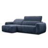 ECKSOFA NERO 4-Sitzer, dunkelblau - Schwarz/Dunkelblau, Holz/Textil (272/81/159cm) - Courtois Laville