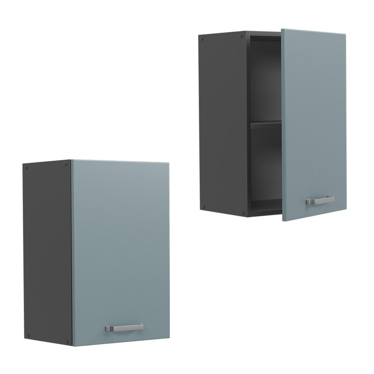 HÄNGESCHRANK R-Line Blau-Grau 40 cm - Anthrazit/Blaugrau, Holzwerkstoff (40/60/31cm) - Vicco