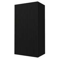 KÜCHENHÄNGESCHRANK Lamello W4/50 Schwarz Matt / Schwarz 50 / 32,5 / 96cm - Dunkelgrau/Schwarz, Holz/Holzwerkstoff (50/96/32.5cm) - Feldmann-Wohnen