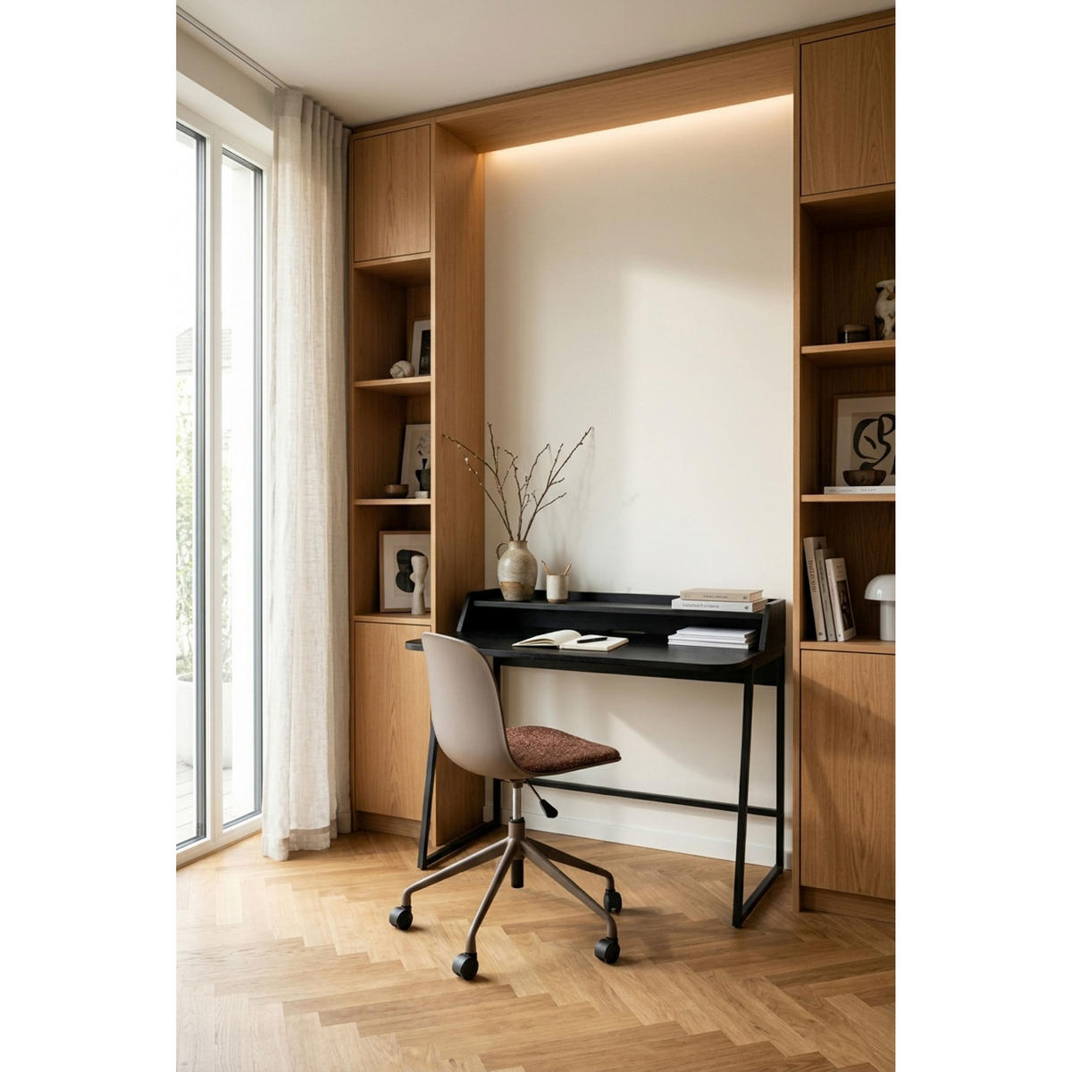 BÜROSTÜHLE Roxanne Braun - 2 er Set - Braun, Kunststoff (50/80/55cm) - Housecraft Living