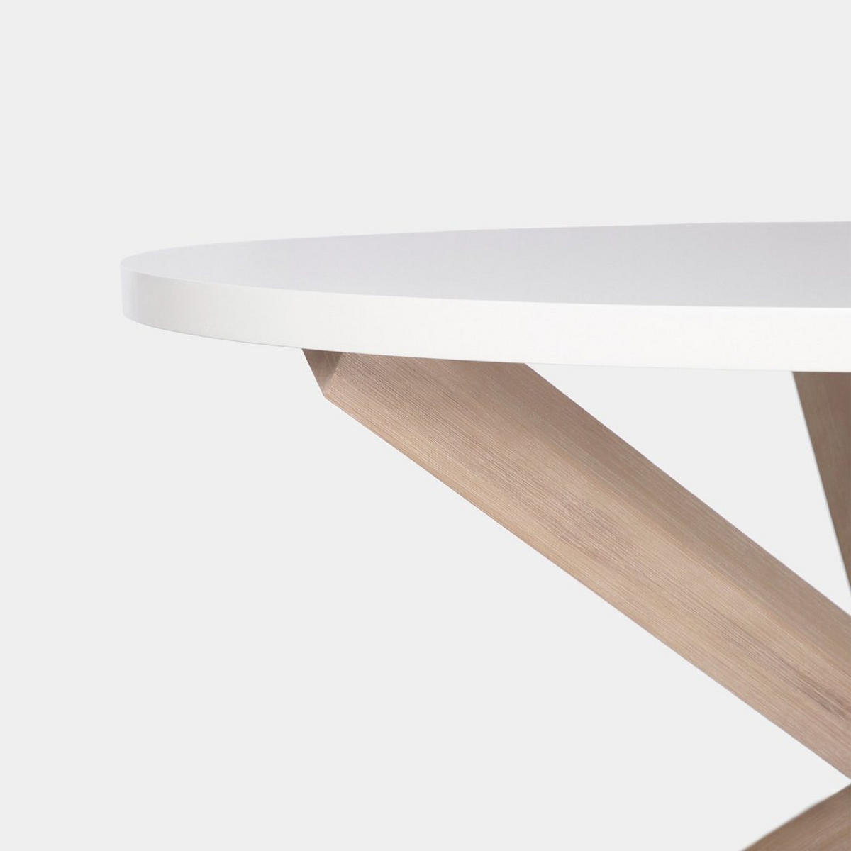ESSTISCH Isak Weiß 120 cm x 76,5 cm - Weiß, Holzwerkstoff (120/120/76cm) - Klast Home