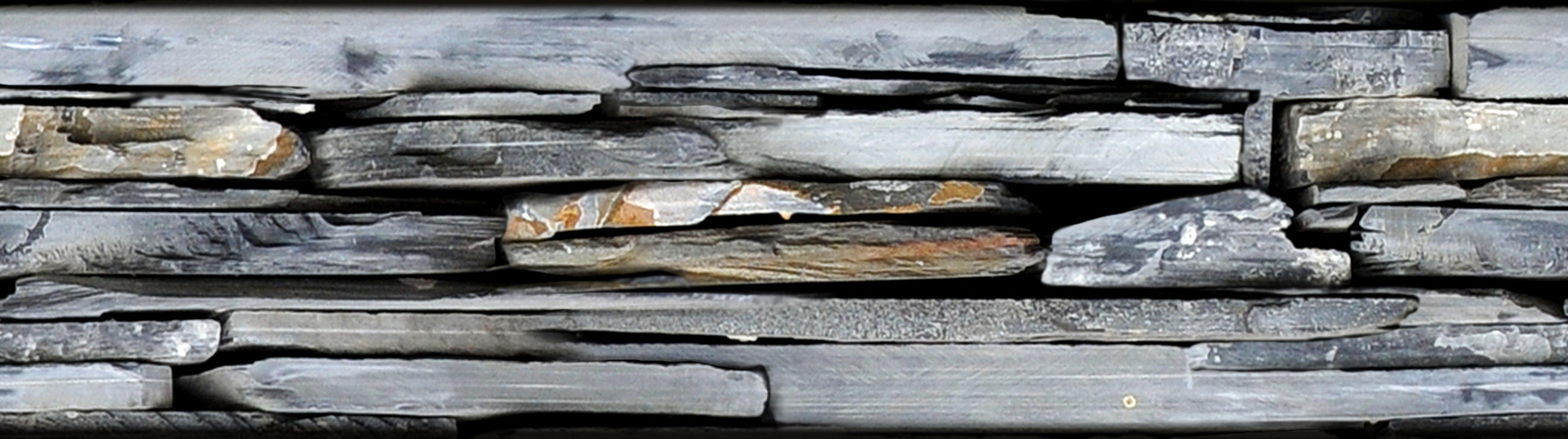 SELBSTKLEBENDE Tapetenbordüre Stein-Optik 500 x 14 cm - Grau, Papier (500/14cm) - Sanders & Sanders