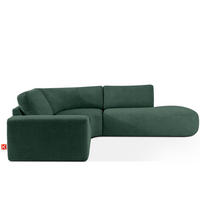 ECKSOFA RECHTS ZUCCO, Grün - Grün, Holz/Holzwerkstoff (224/293cm) - KONSIMO®