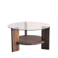 COUCHTISCH - Glas - Dunkles Holz - Nussbaumfarben, Glas (75/75/40cm) - Drawer