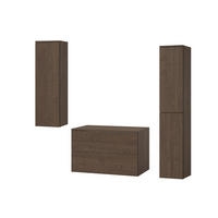 BADMÖBEL-SET Color Baltic Storm 3-Teilig (2S 80 + 1D 100 + 2D 160) - Walnussfarben, Holzwerkstoff (140/160/45cm) - mzm24