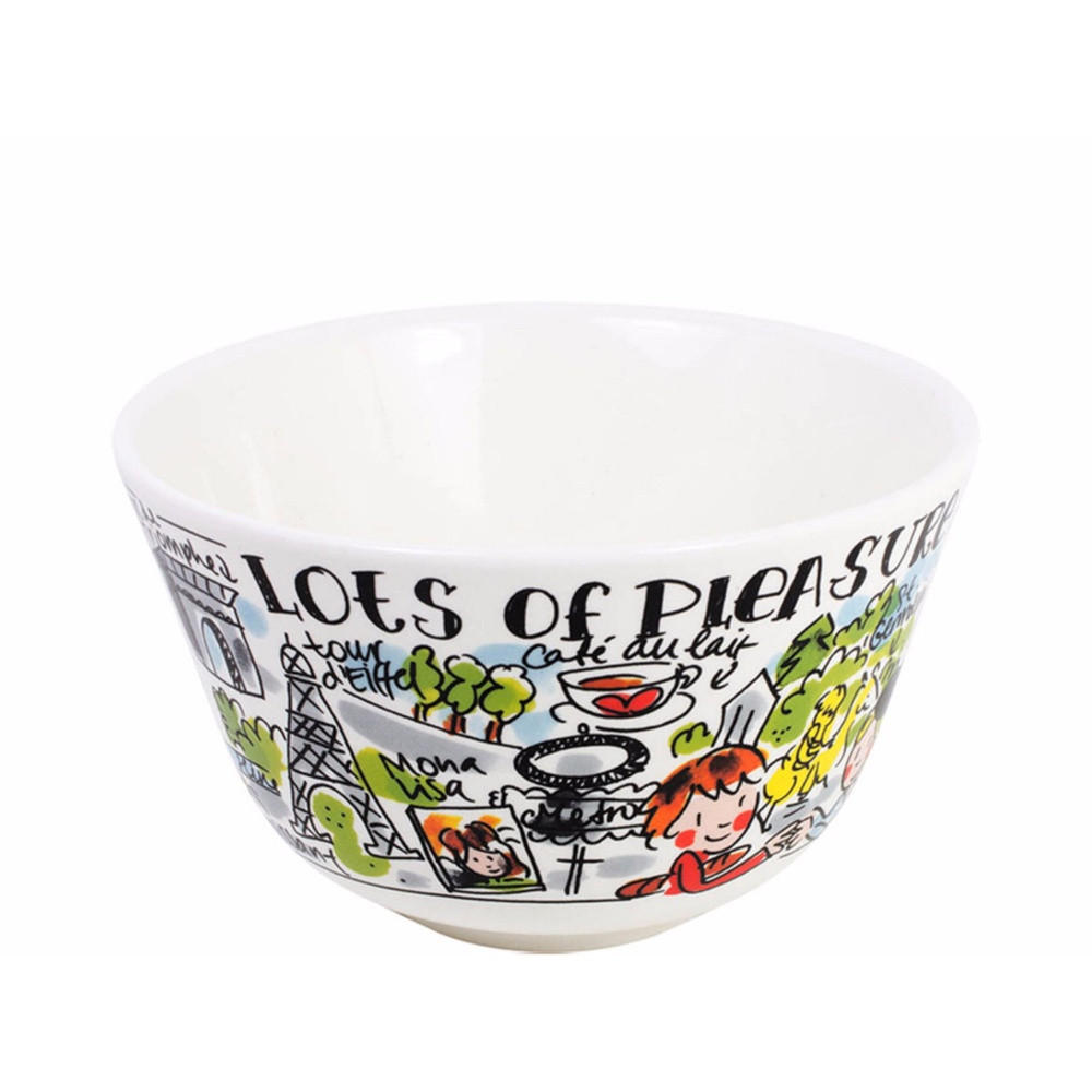 SCHALE Paris in Bunt - 14cm - Multicolor, Keramik (14.3/9/14.3cm) - Blond Amsterdam