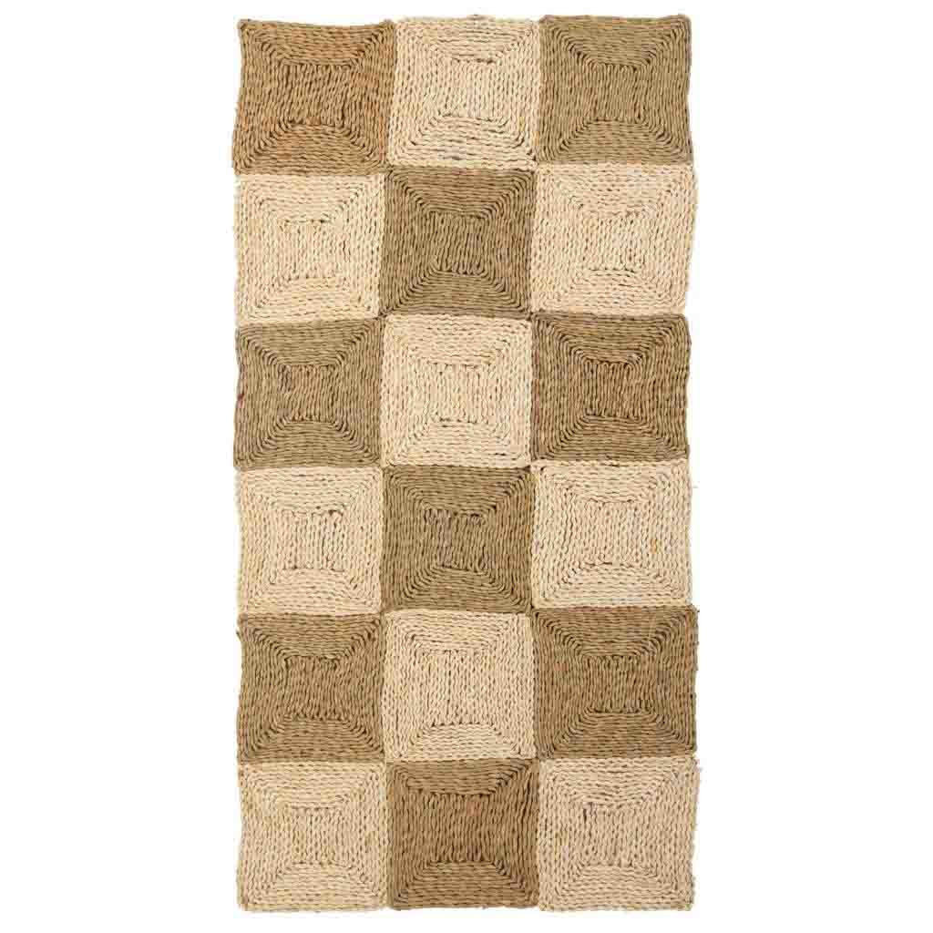NATURFASERTEPPICH braun handgewebt 90x180x2 cm - Multicolor, Naturmaterialien (90/180cm) - Wanderlust
