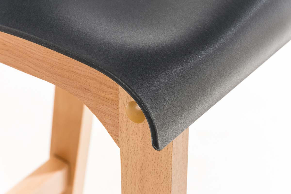 BARHOCKER DELHI Grau Holz - Grau, Holz (41/101/46cm) - DELUKE