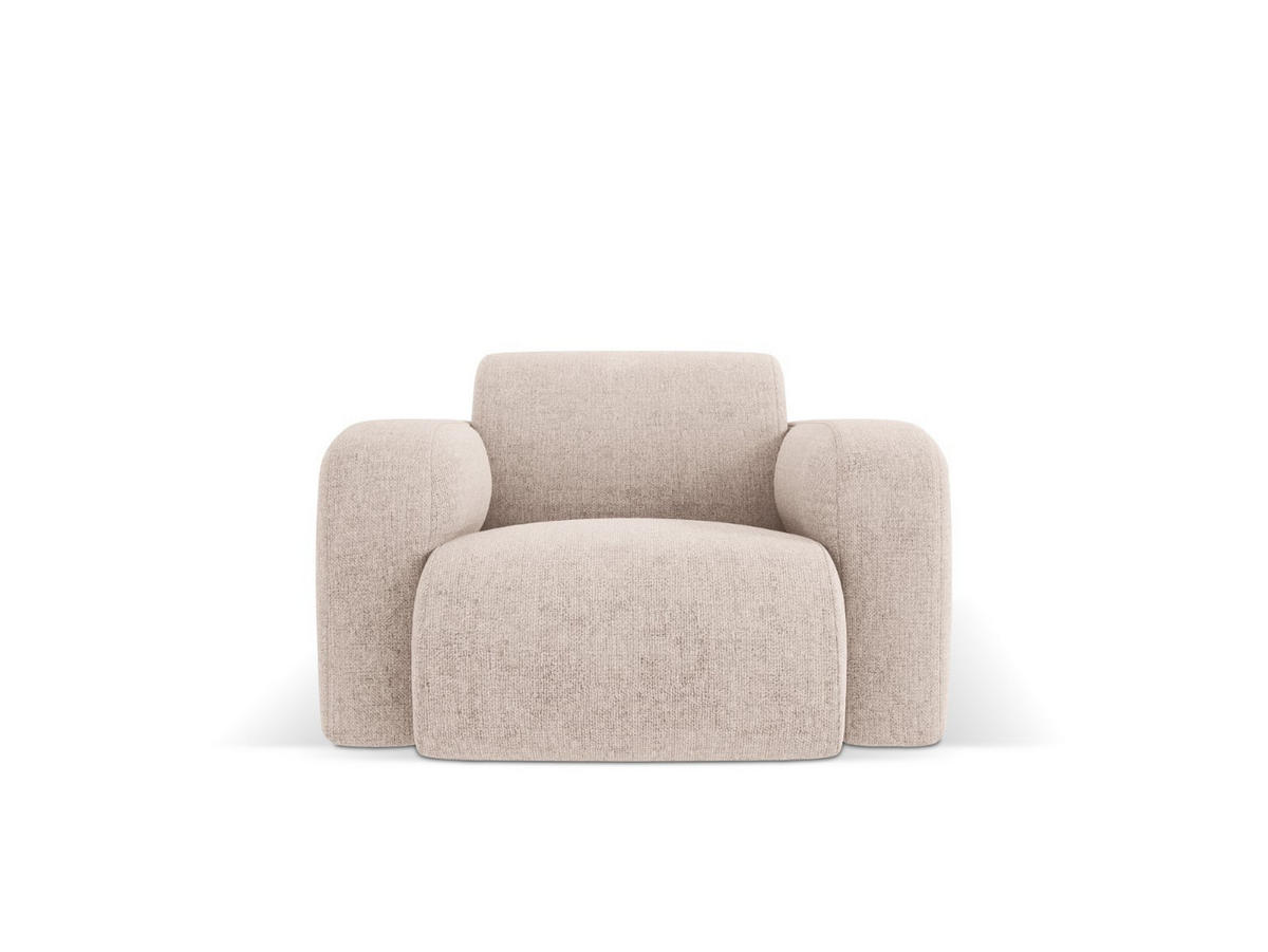 SESSEL Molino aus Chenille-Stoff beige - Beige, Textil (95/72/105cm) - Micadoni