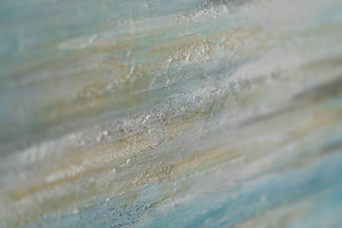 GEMÄLDE Abkühlung auf Keilrahmen 120x80 cm - Blau, Holz (120/80cm) - YS-art gallery