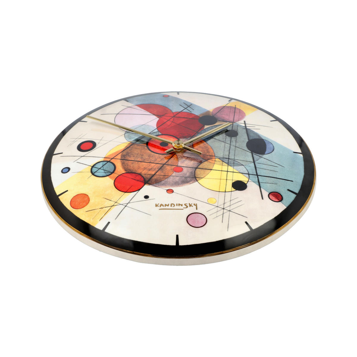 WANDUHR Wassily Kandinsky Kreise im Kreis, Porzellan, Bunt, 31 cm - Multicolor, Keramik (31/5/31cm) - Goebel