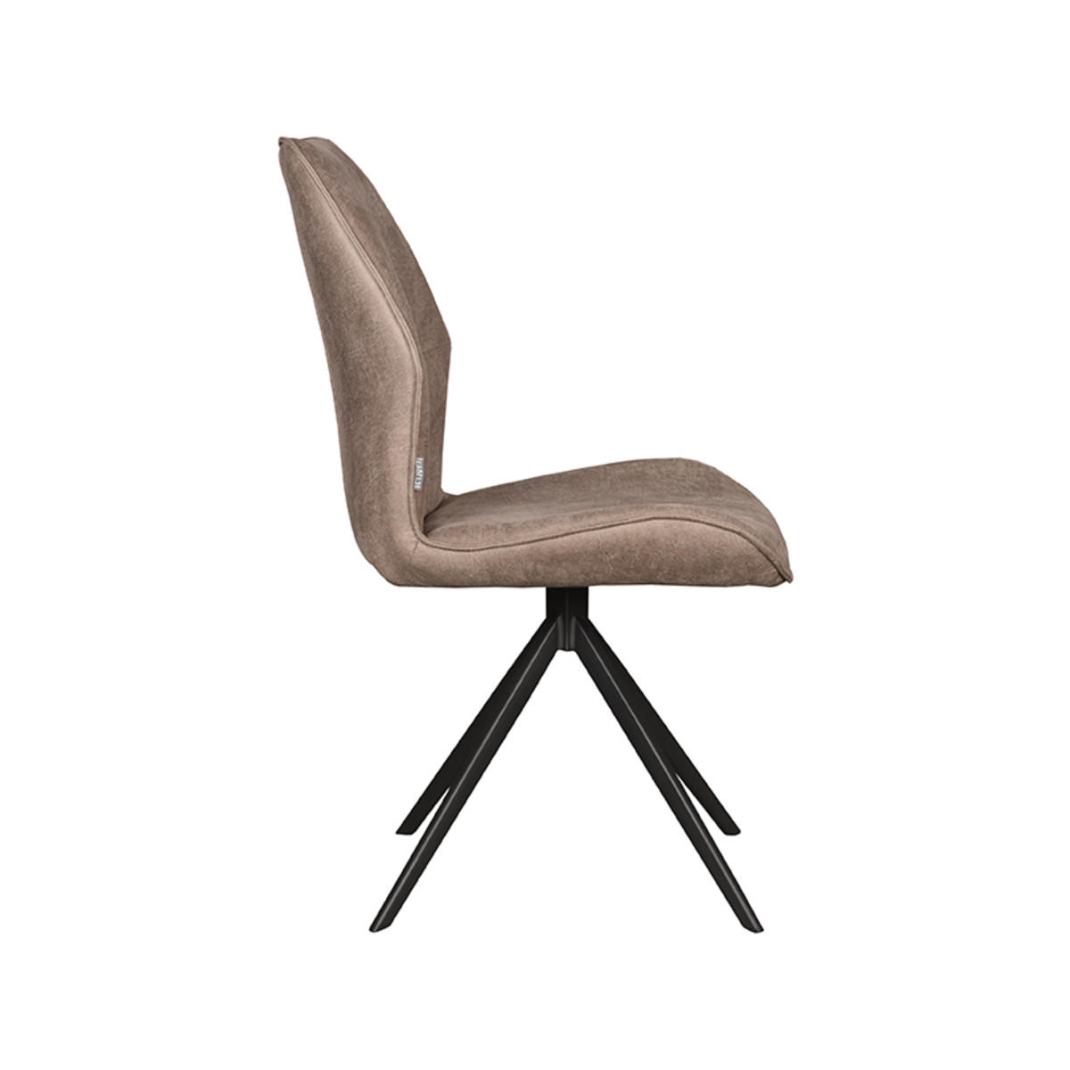 ESSZIMMERSTUHL Comfy Taupe 64/48/91 cm 2er-Set - Taupe, Textil (48/91/64cm) - LABEL51