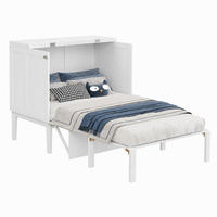 KLAPPBETT vertikal 90x200 cm Weiß Holz - Weiß, Holz (90/200cm) - Meubliv