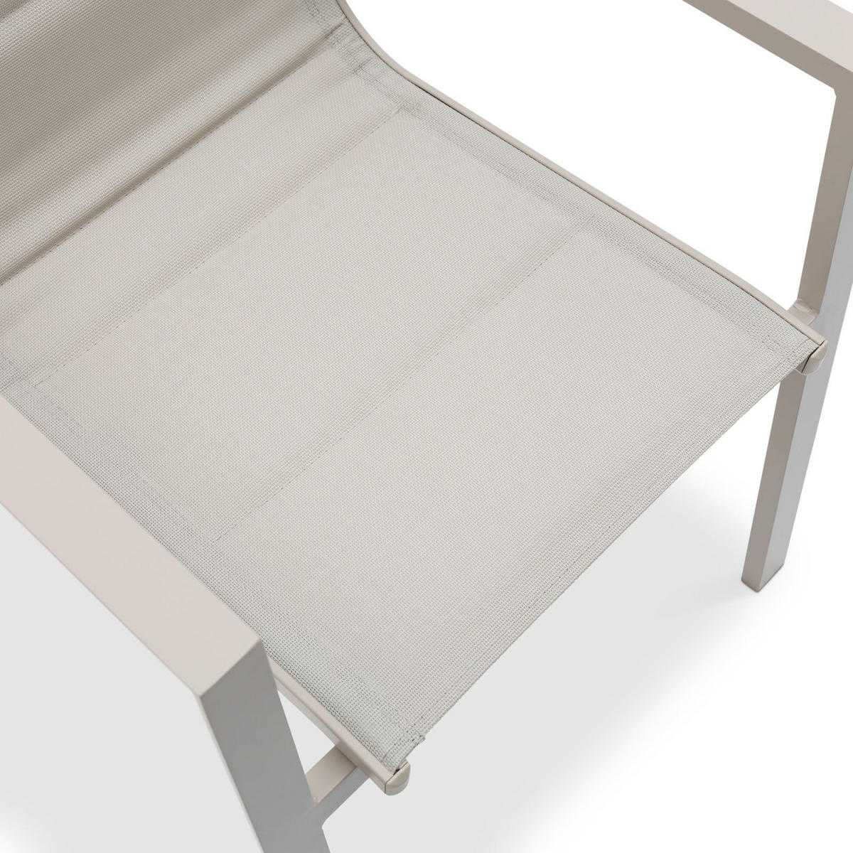 GARTENSTÜHLE TRAPANI 6er-Set champagne - Champagner, Metall (42/91/43cm) - IDIMEX