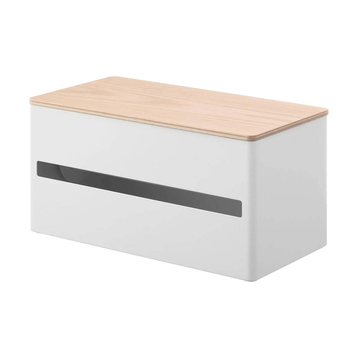 KÜCHENROLLENHALTER Rin weiß 16/31/17 cm - Weiß, Metall (31/17/16cm) - Yamazaki