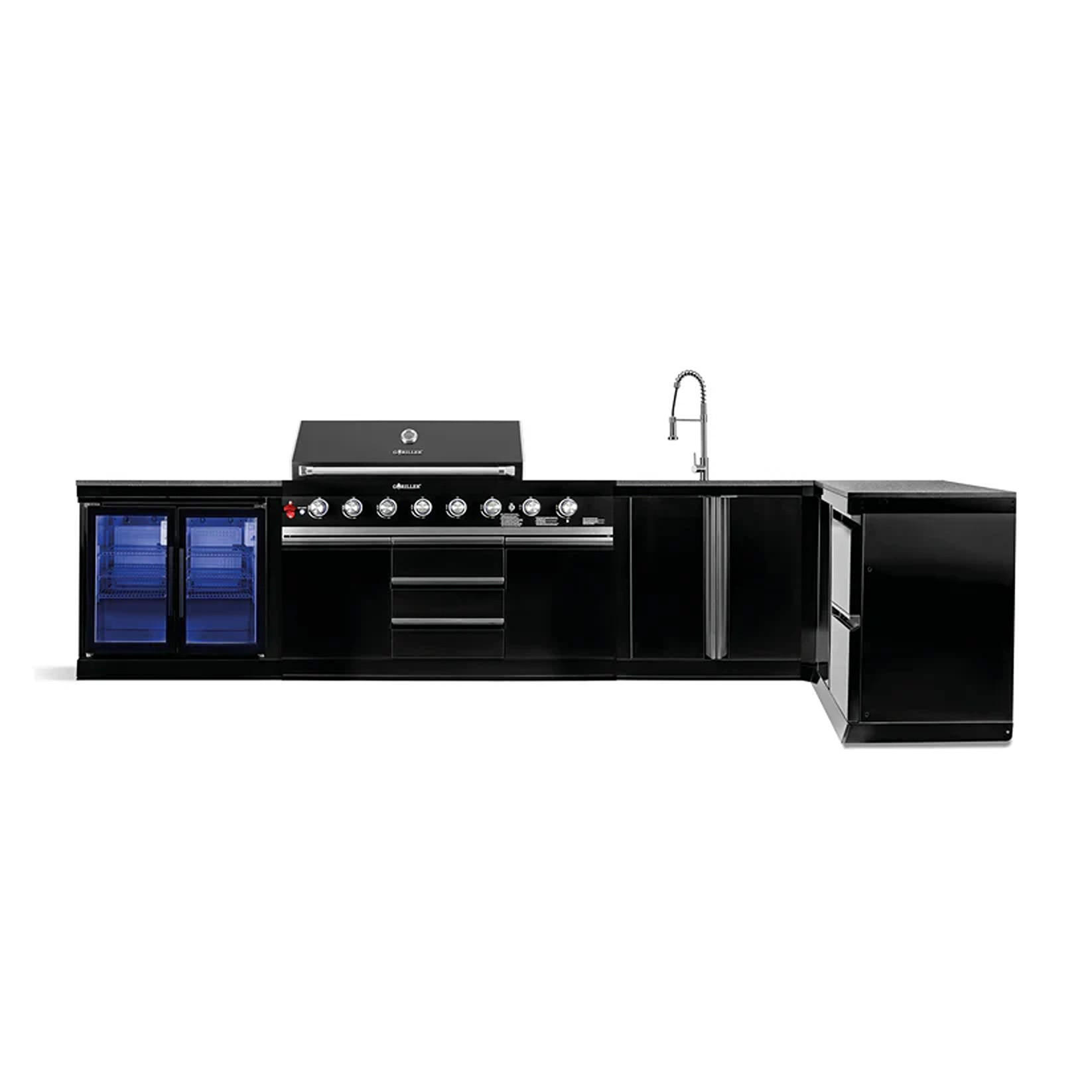 Goriller Bb-Xl1 Schwarz Hochglanz 471x90x58 cm