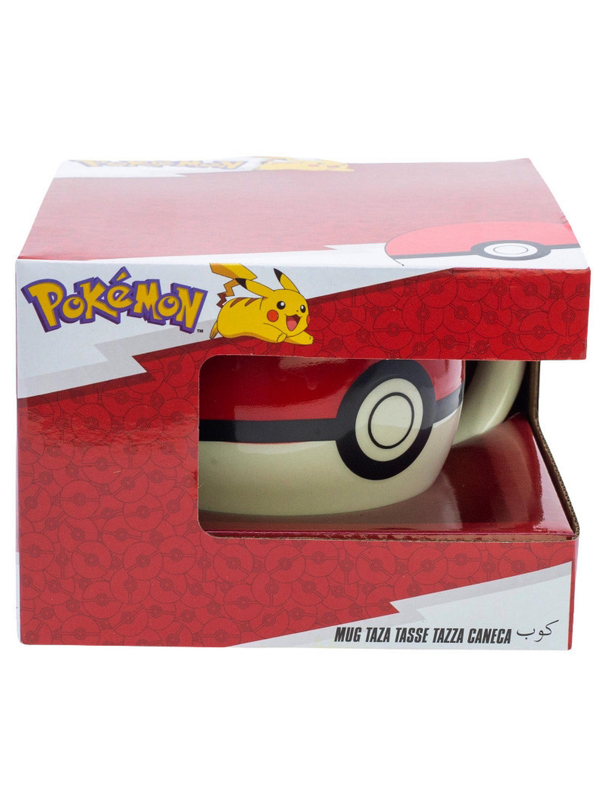 BECHER Pokemon 3D Pokeball Weiß/rot 430 ml - Multicolor, Keramik (0.43L) - United Labels