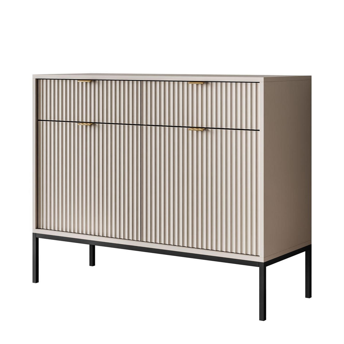 KOMMODE CORTADO KSZ104 MIT SCHUBLADEN KASCHMIR - Beige, Holzwerkstoff (104/83/39cm) - Lookway