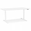 SCHREIBTISCH Weiß 140x70x127 cm - Weiß, Holz/Metall (140/70/127cm) - AlterEgo