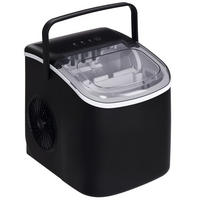 EISMASCHINE DE-17465 12 kg/24h, 9 Würfel in 6-12 Min. Schwarz - Schwarz, Kunststoff (22.2/29/29.4cm) - ComfortXL