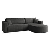 ECKSOFA SOPRANO mit Schlafunktion und Stauraum POSO 34 - Dunkelgrau, Textil (271/175cm) - Lookway