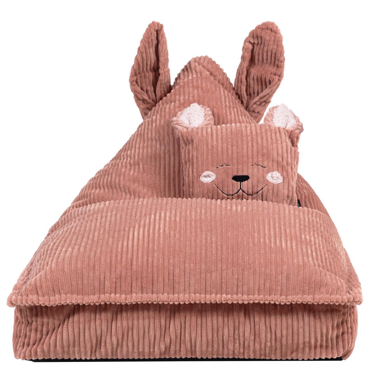 KINDERSITZSACK mit Kissen Kaninchen Cord - Pink, Textil (72/66/102cm) - icon