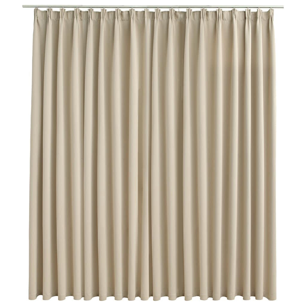 VERDUNKELUNGSVORHANG mit Haken Beige 290 x 245 cm - Beige, Textil (290/1/245cm) - furnicato