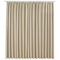 VERDUNKELUNGSVORHANG mit Haken Beige 290 x 245 cm - Beige, Textil (290/1/245cm) - furnicato