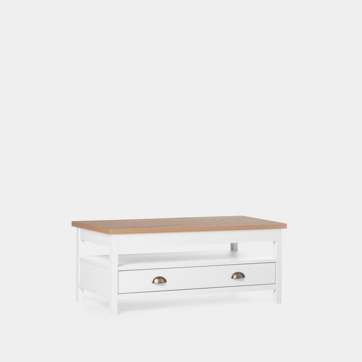 COUCHTISCH HOCHKLAPPBARER Marais Weiß 100 cm x 45-57 cm - Weiß, Holzwerkstoff (55/100/45cm) - Klast Home