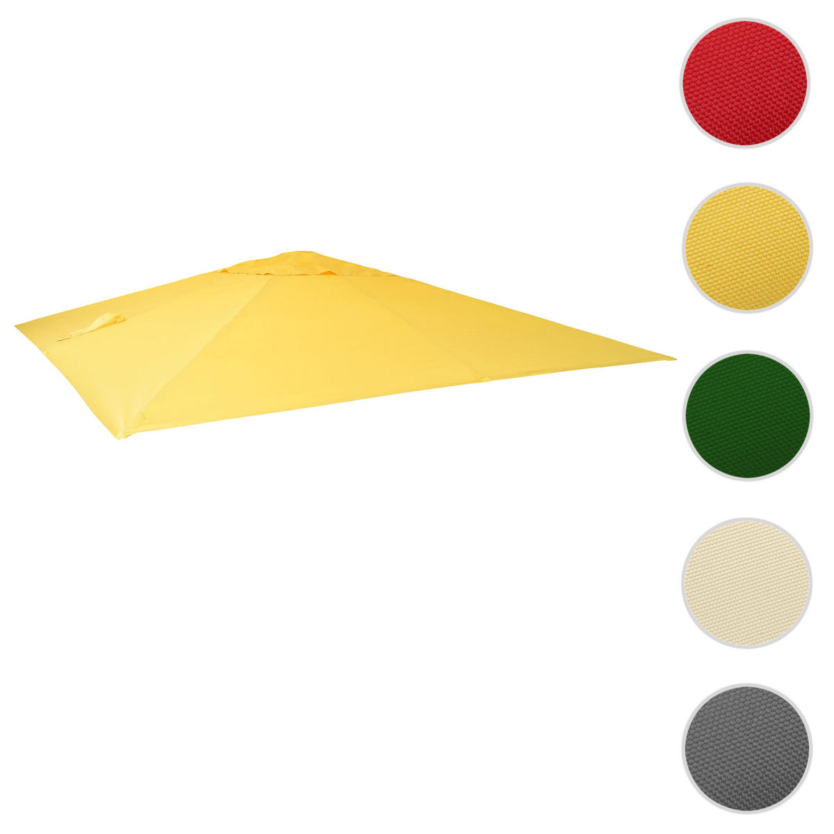 ERSATZ-BEZUG FÜR SCHIRM Gelb - Gelb, Textil (335/335cm) - MCW