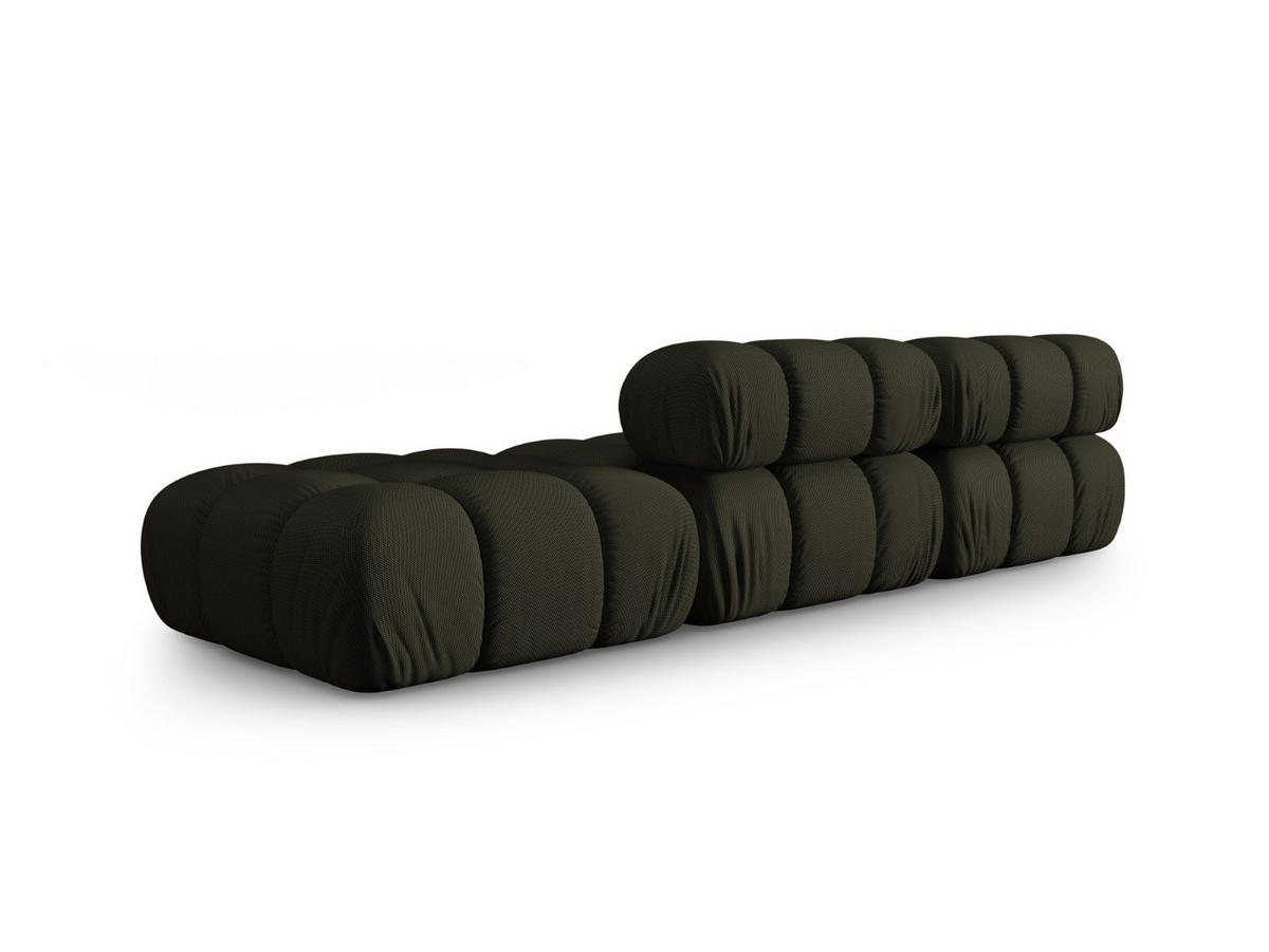 SOFA modular rechts Bellis aus 3D-Stoff Amazonasgrün 4 Sitzplätze - Waldgrün, Textil (282/70/94cm) - Micadoni