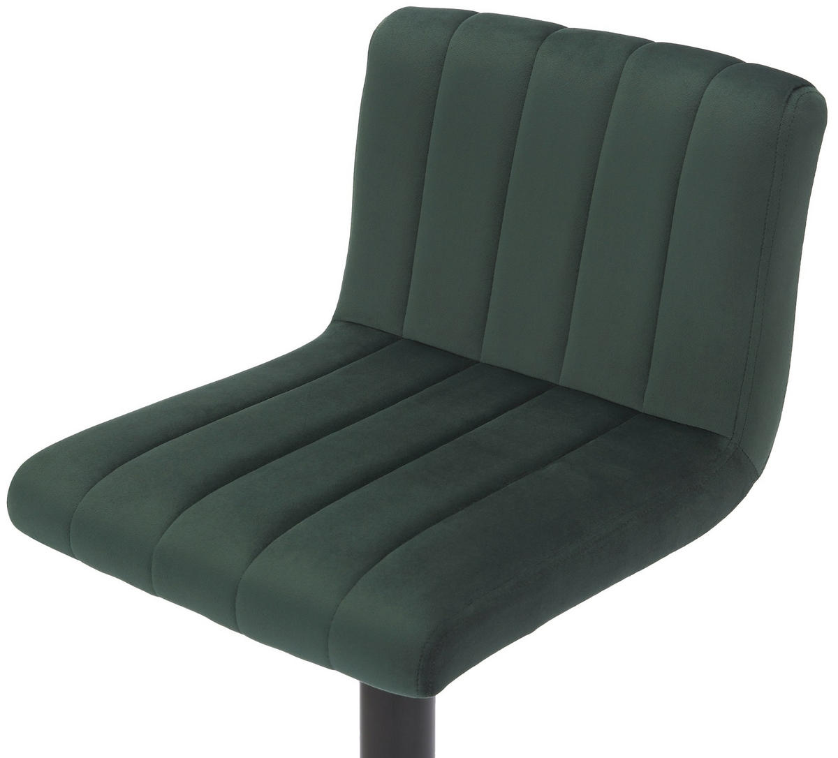 BARHOCKER Jamie Samt 87-107x41x49 cm grün - Grün, Textil (41/87/49cm) - furnicato