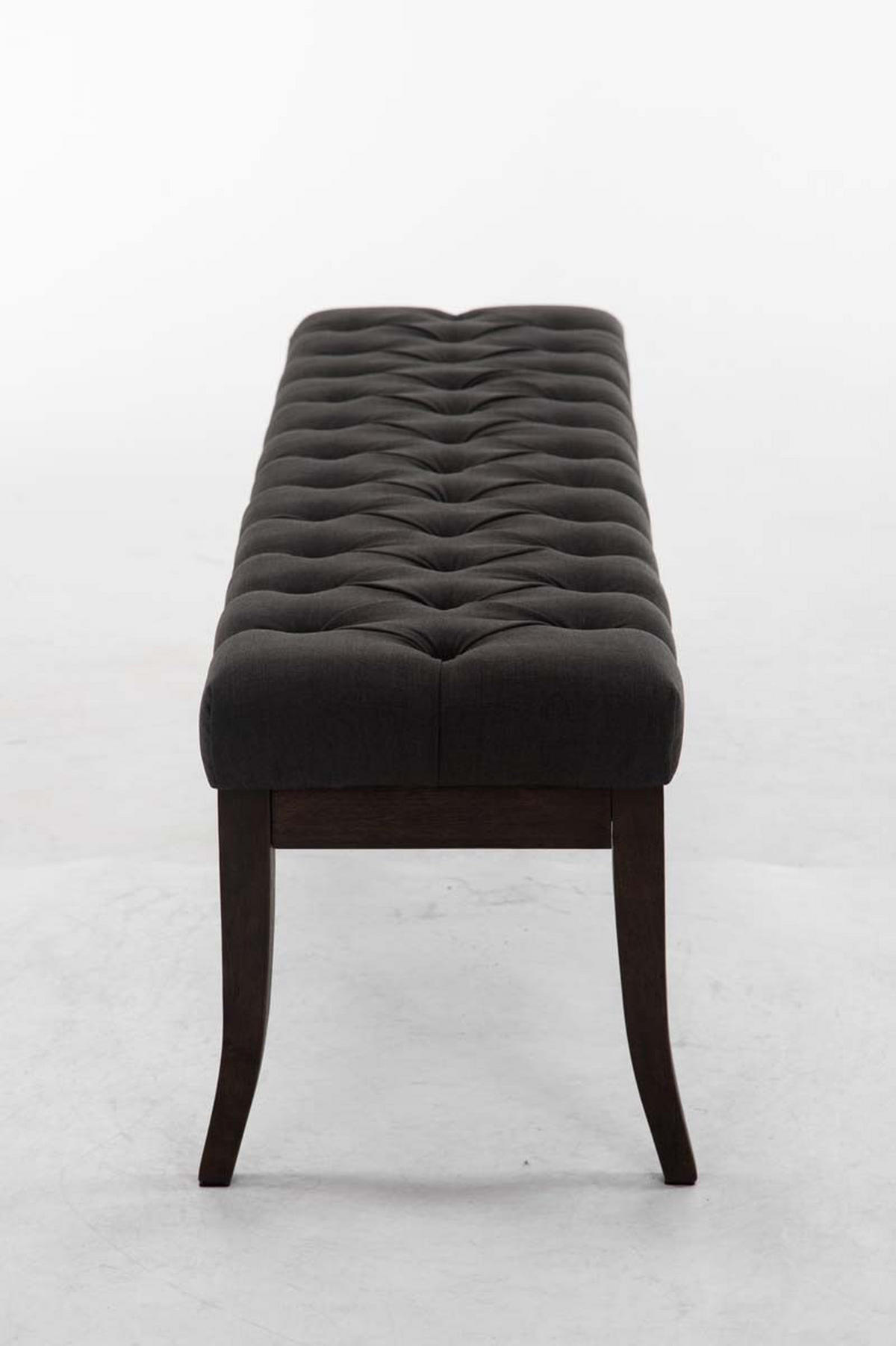 SITZBANK 150/38 cm Stoff Dunkelgrau - Dunkelgrau, Holz/Textil (150/46/38cm) - CLP