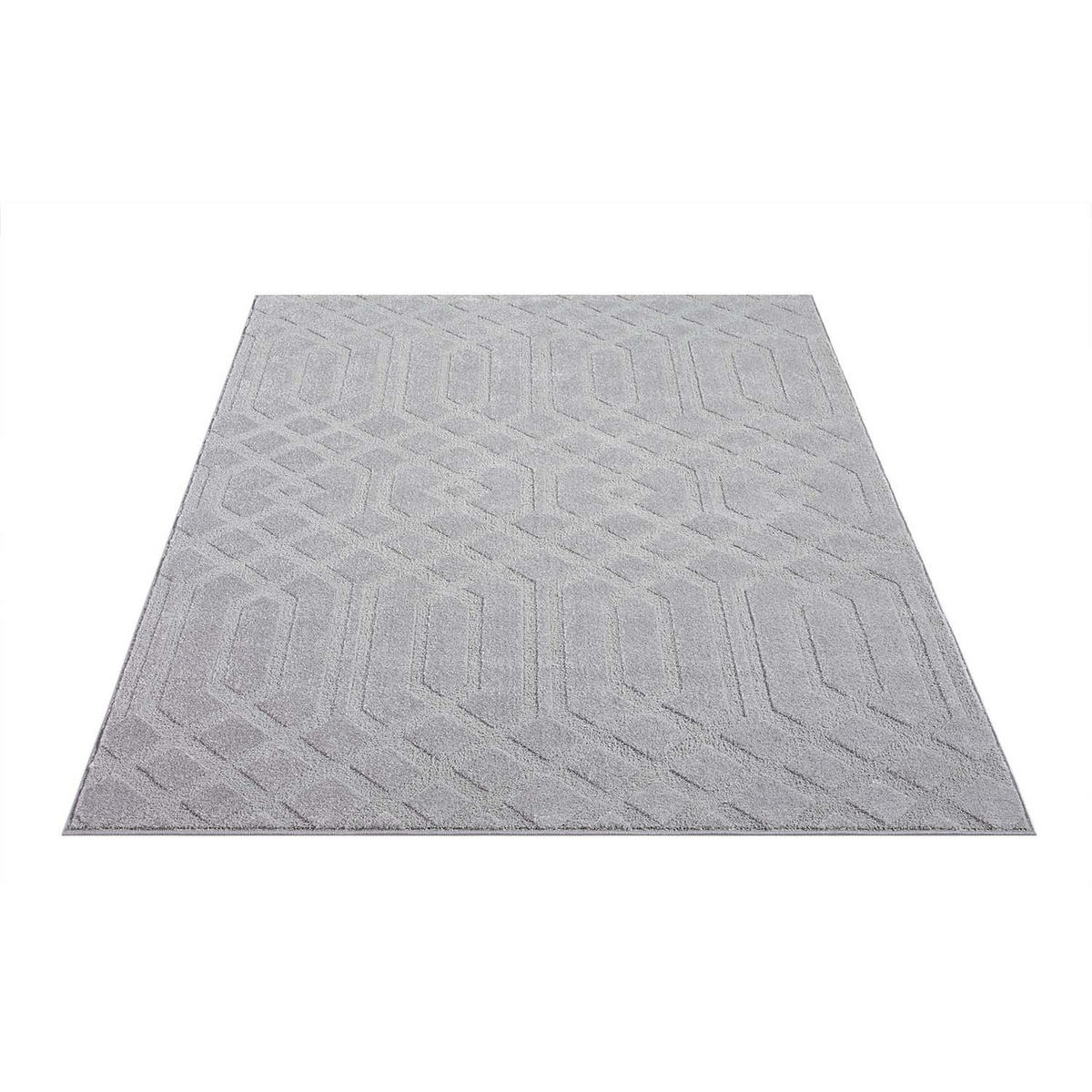 KURZFLOR-TEPPICH Flair 138 Grau 200x290 cm - Grau, Textil (200/290cm) - carpet city