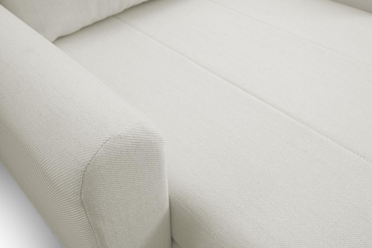 SCHLAFSESSEL Dejano Creme 75x196 cm - Creme/Schwarz, Holz/Textil (103/90/115cm) - Selsey