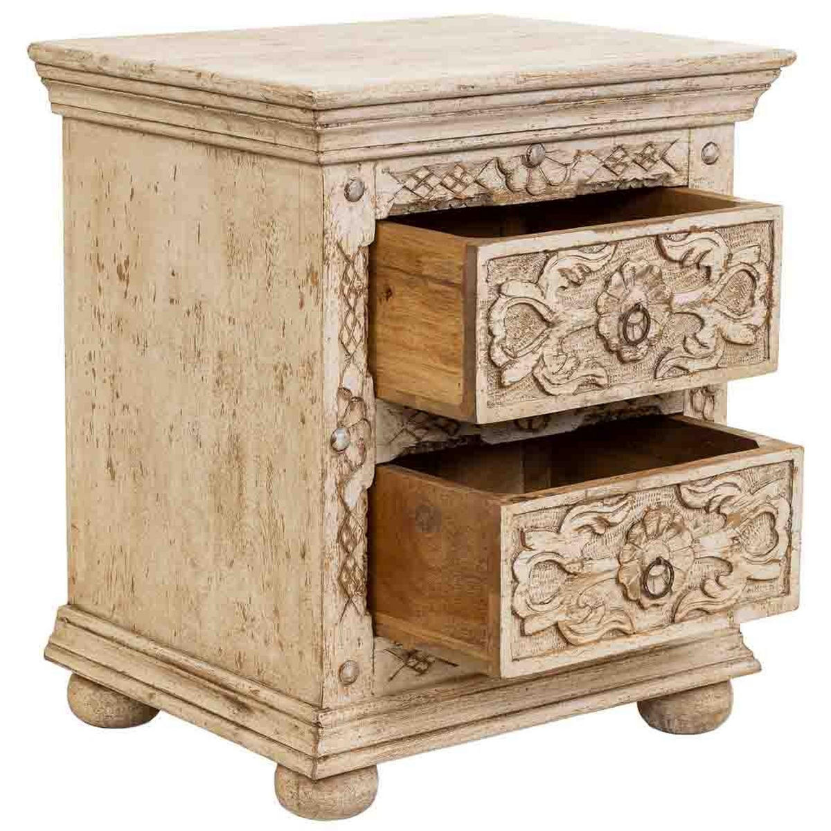 BEISTELLTISCH aus holz 50x40x60cm - Beige, Holz (50/60/40cm) - Wanderlust